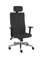 Biroja krēsls Team Plus HD Hygge Black | Chrome-Ergostock