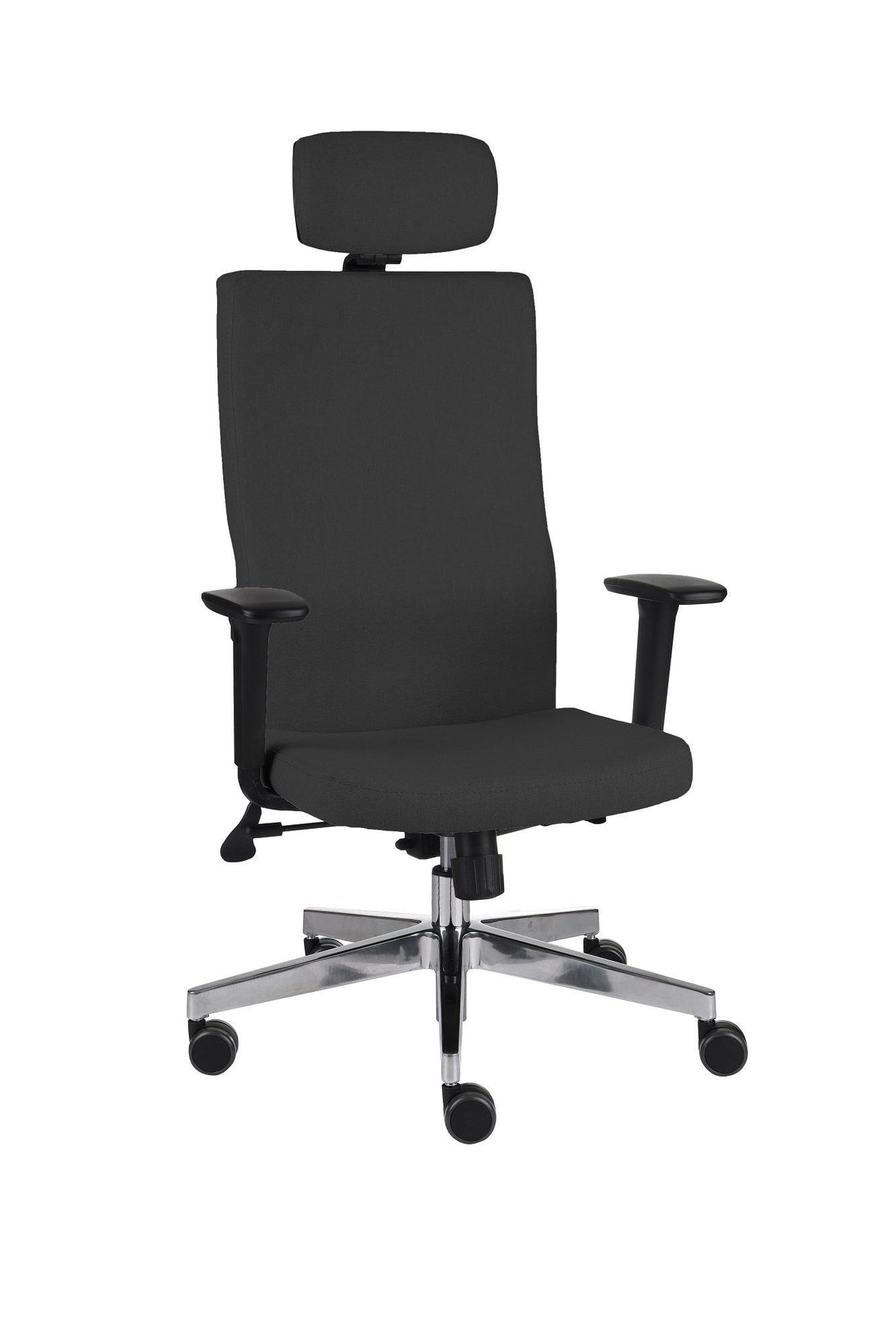 Biroja krēsls Team Plus HD Hygge Black | Chrome-Ergostock