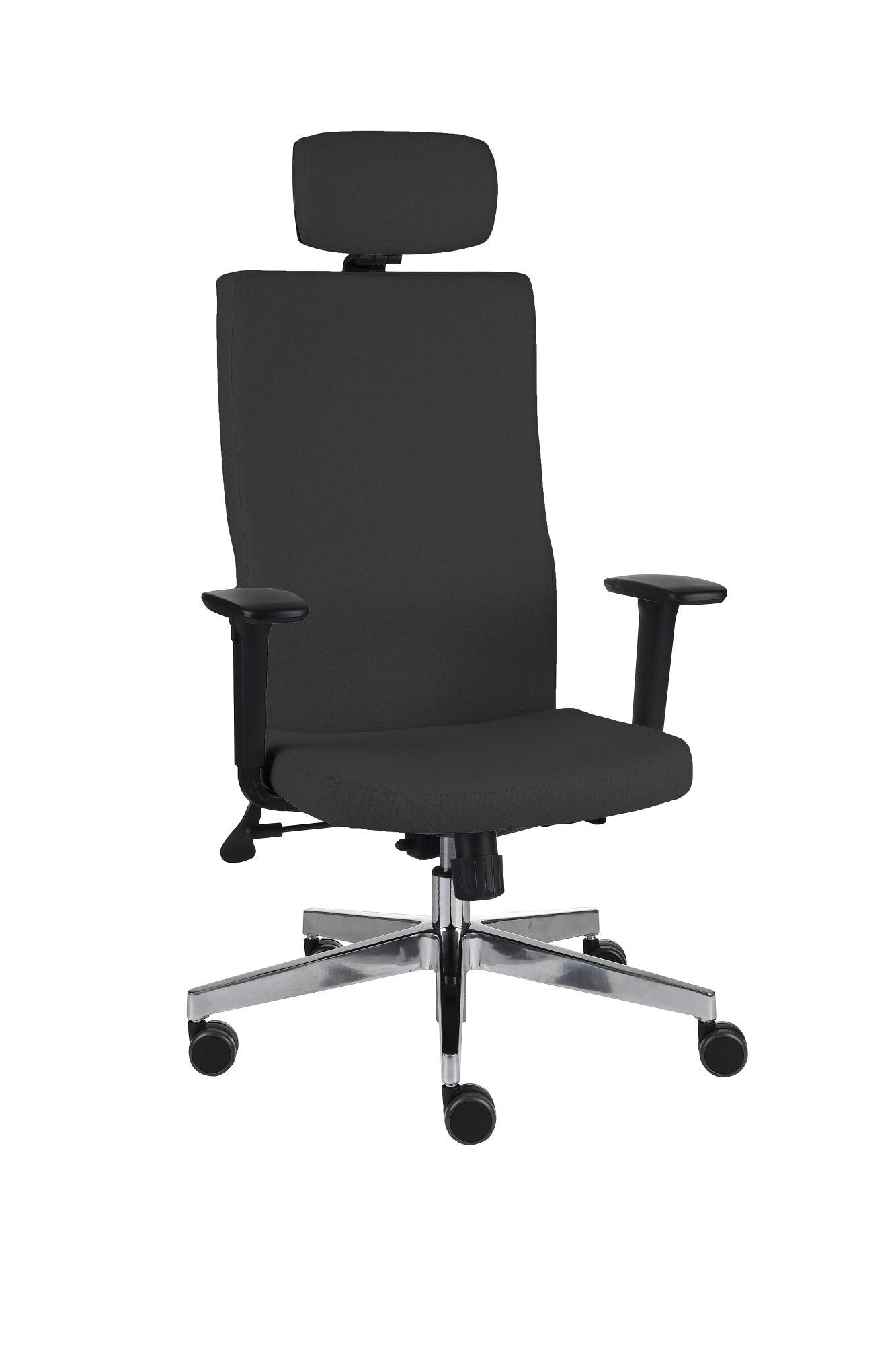 Biroja krēsls Team Plus HD Hygge Black | Chrome-Ergostock