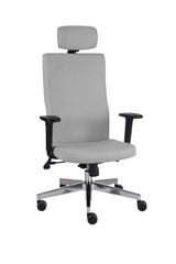 Biroja krēsls Team Plus HD Hygge Black | Chrome-Ergostock