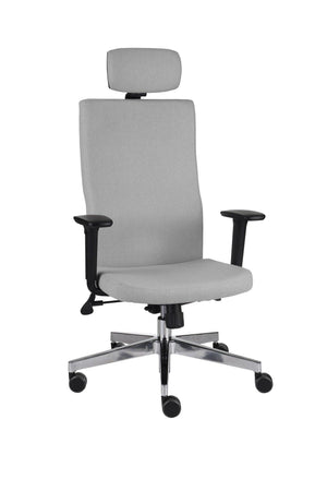 Biroja krēsls Team Plus HD Hygge Black | Chrome-Ergostock