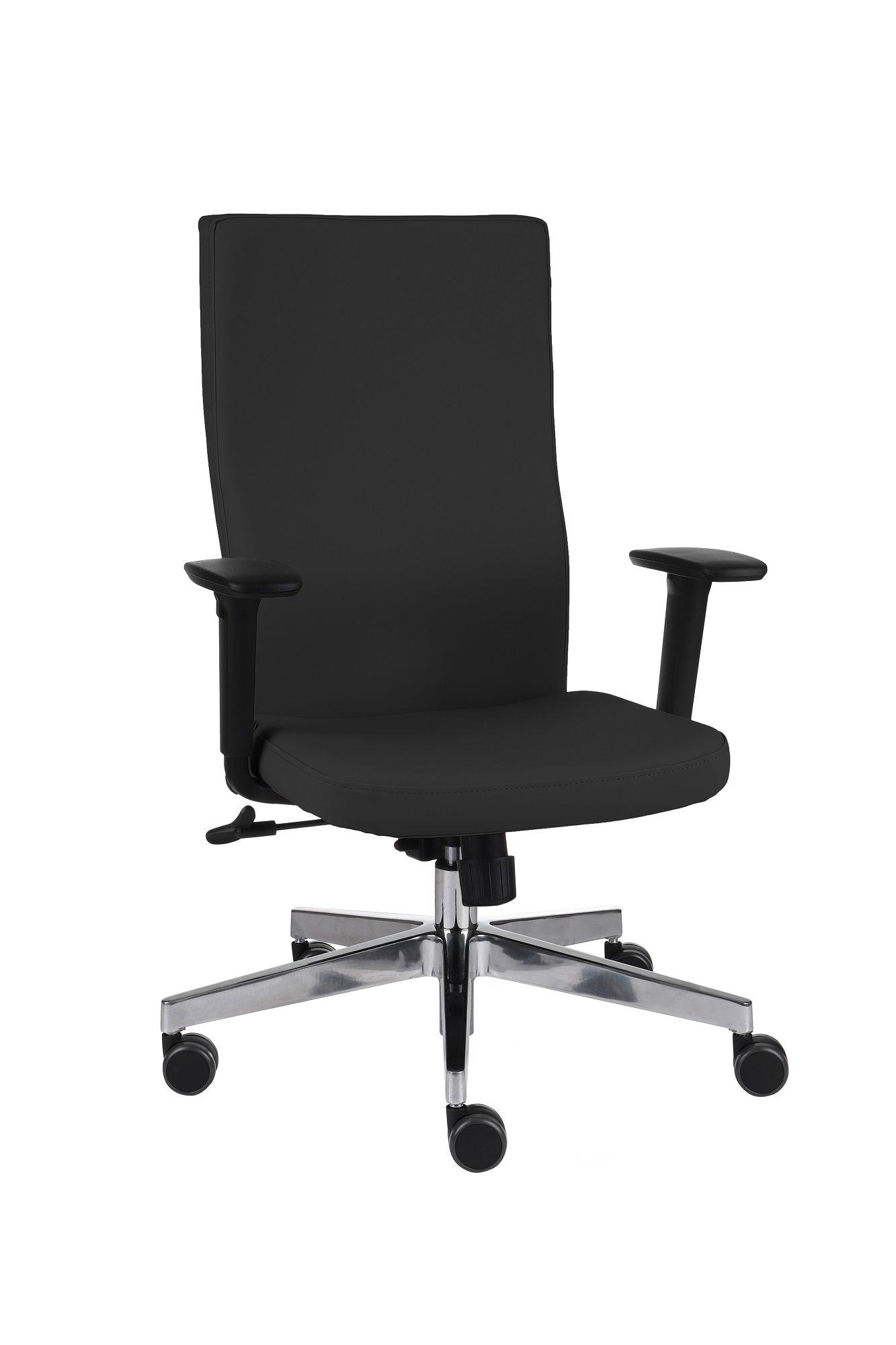 Biroja krēsls Team Plus Note Black | Chrome-Ergostock