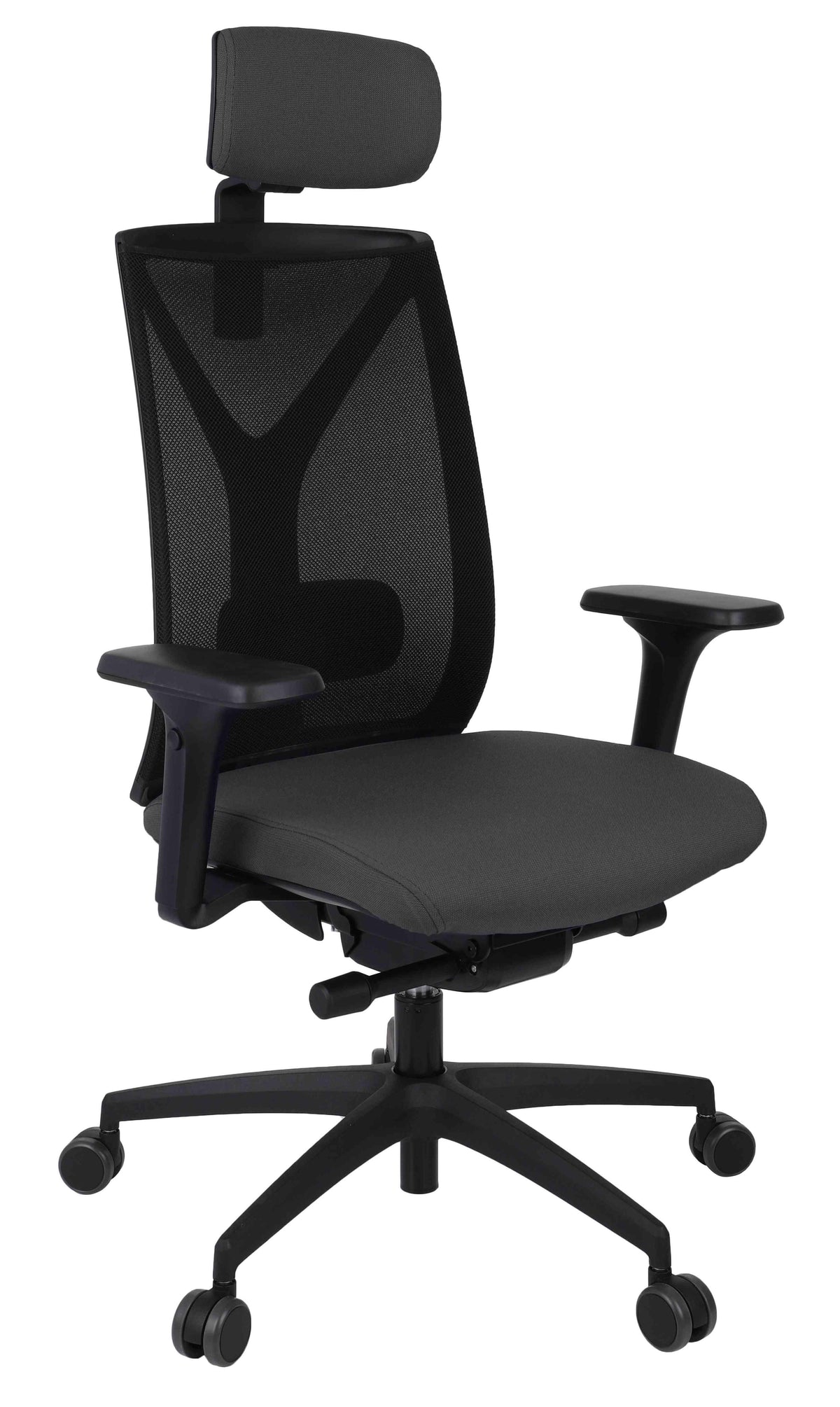 Biroja krēsls Valio BS HD Black Note – Tumši pelēka n14