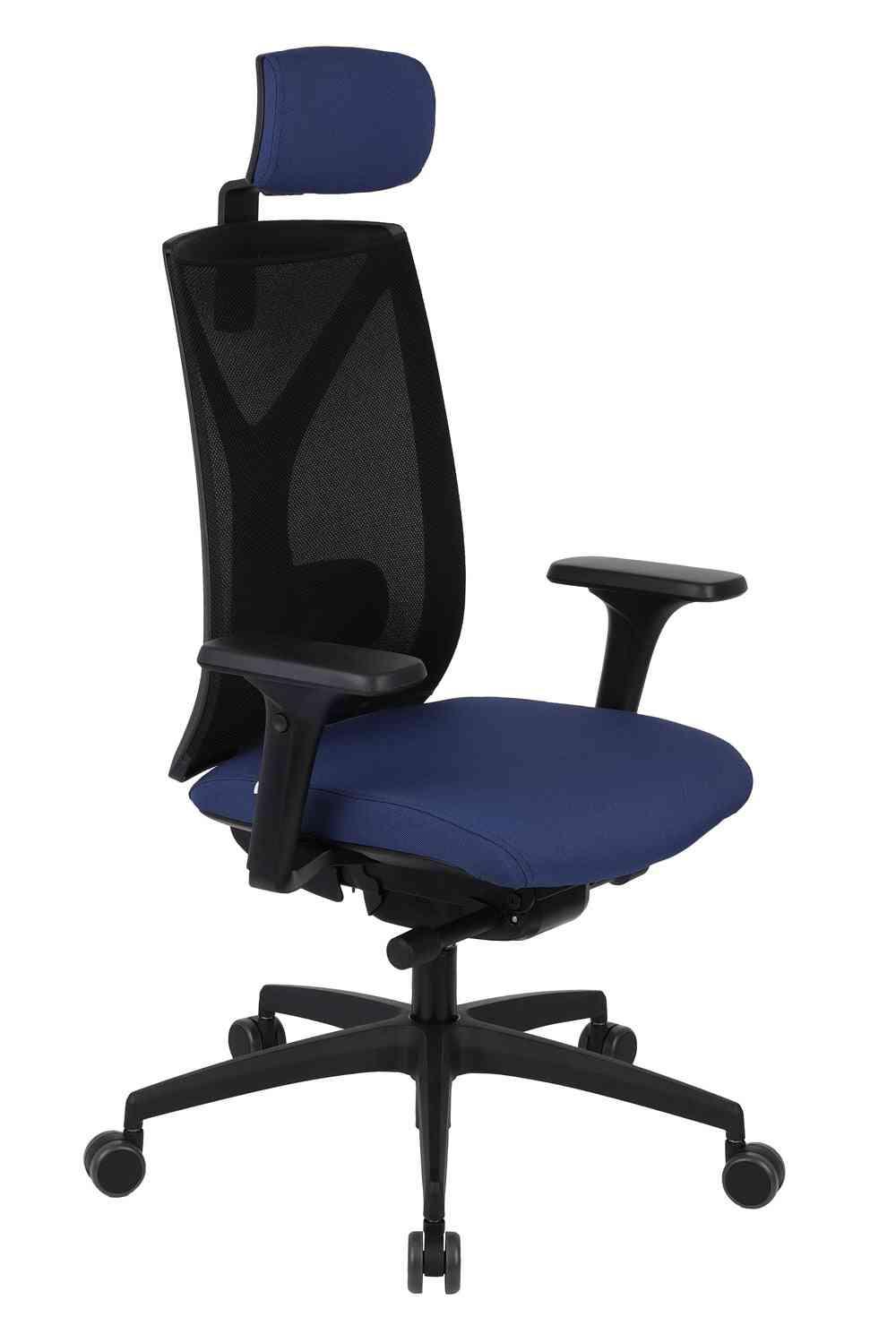 Biroja krēsls Valio BS HD Black Note – Tumši zila N15