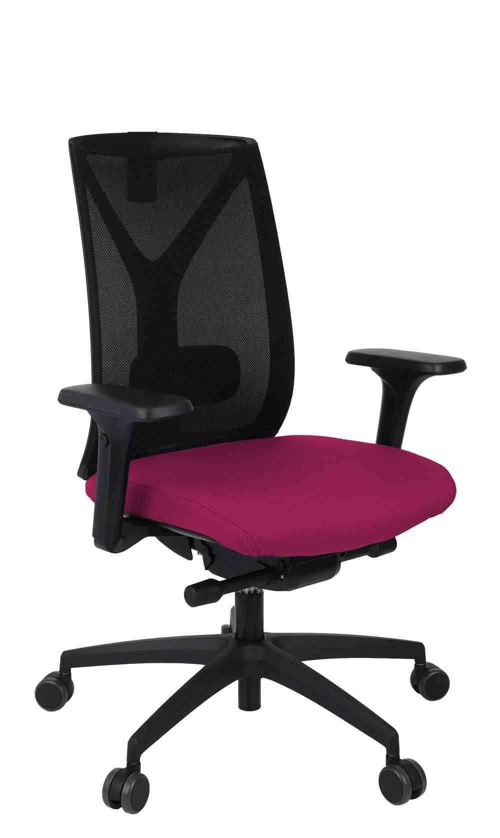Biroja krēsls Valio BS Black Note – Rozā n12