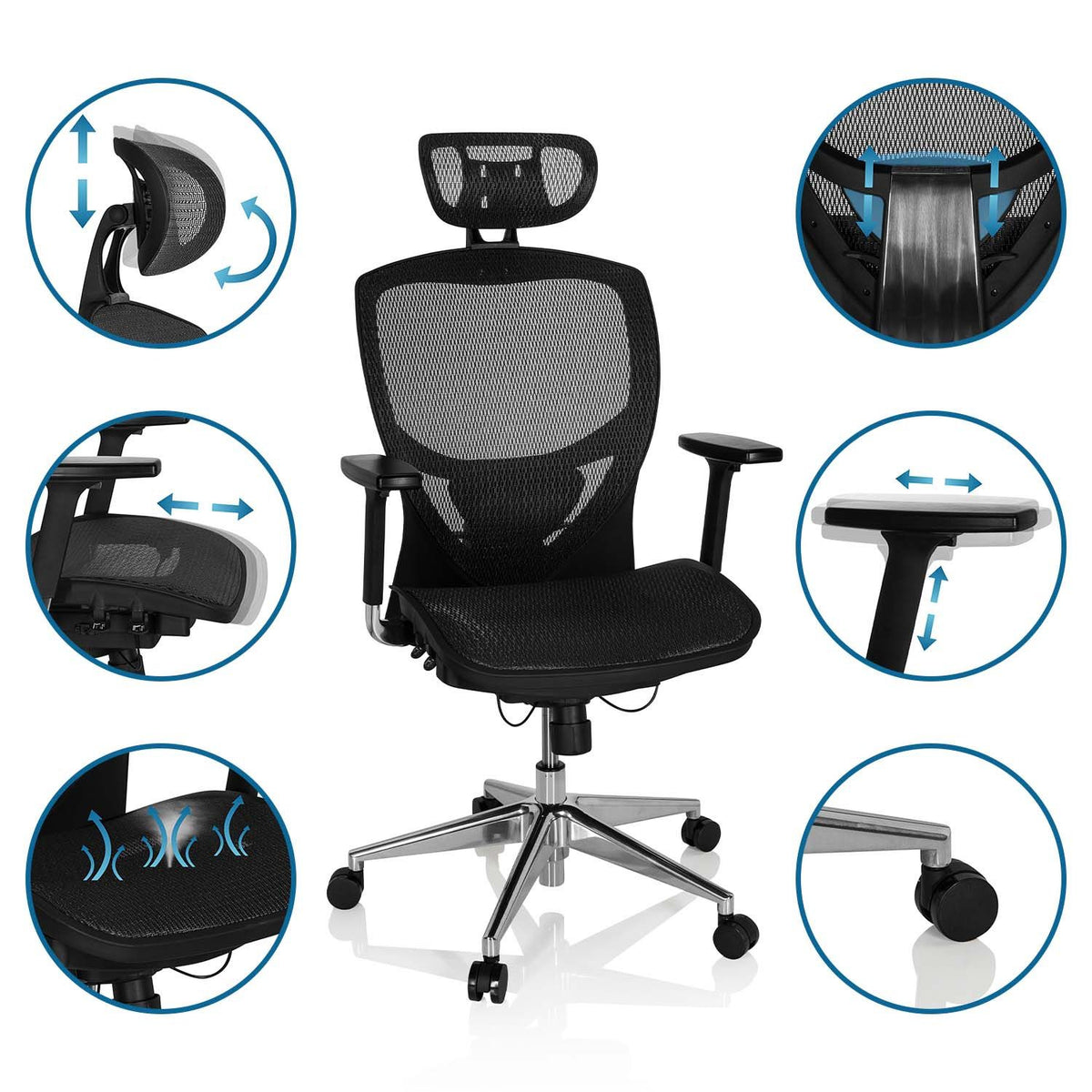 Biroja krēsls VENUS ONE - Ergostock.lv