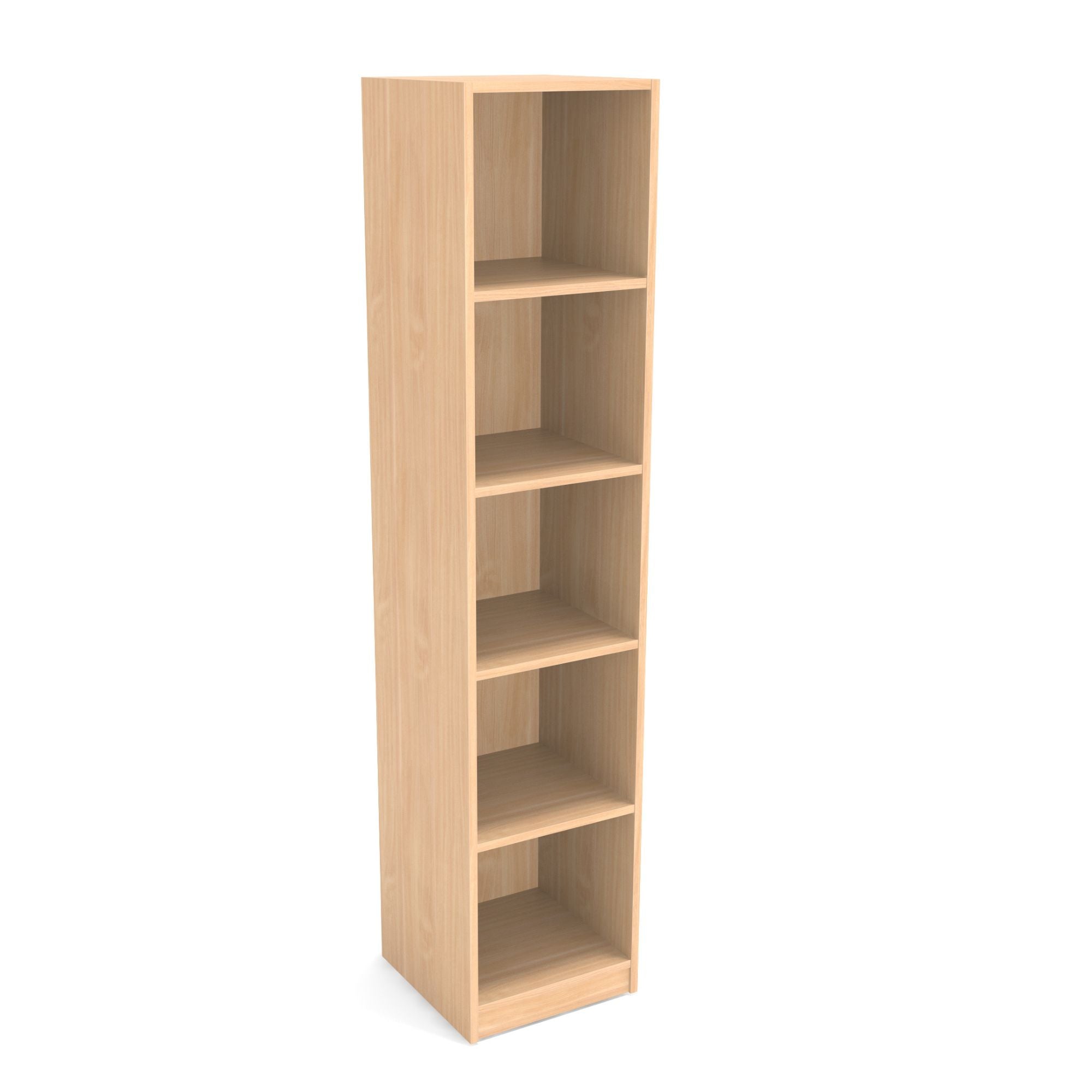 Biroja plaukts PRO LINE, 5 plaukti, 1845x400x400 mm, pamatnes rāmis, konfigurējams - Ergostock.lv