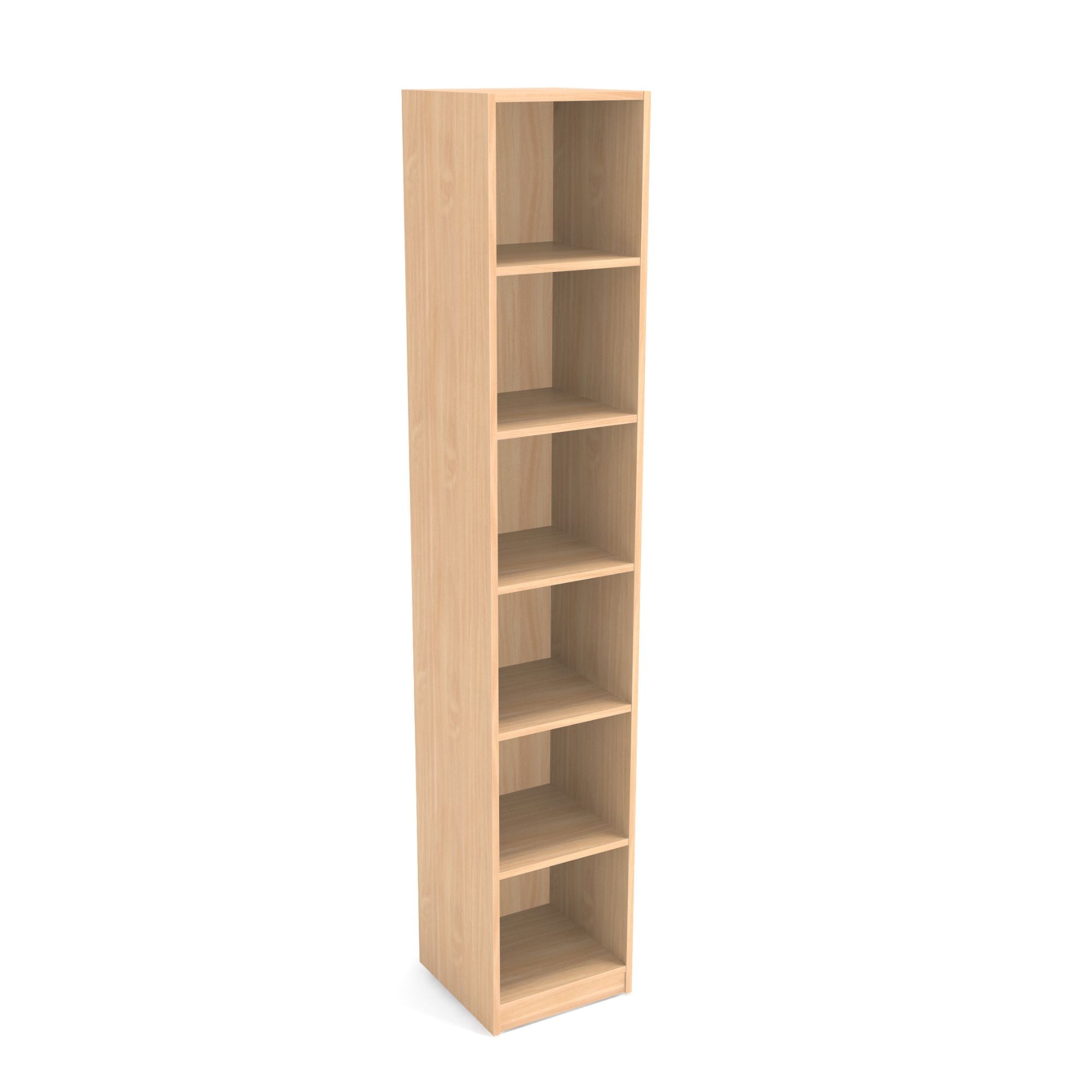 Biroja plaukts PRO LINE, 6 plaukti, 2195x400x400 mm, pamatnes rāmis, konfigurējams - Ergostock.lv