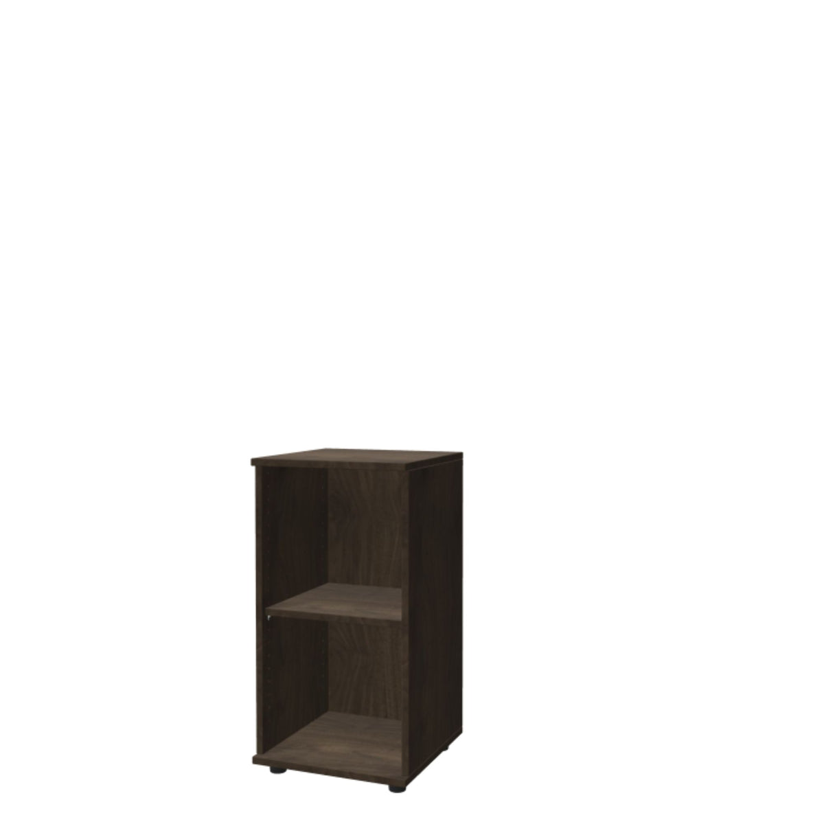 Biroja plaukts THEO, ar 2 atvērtiem plauktiem, 745 x 400 x 375 mm – Riekstkoka