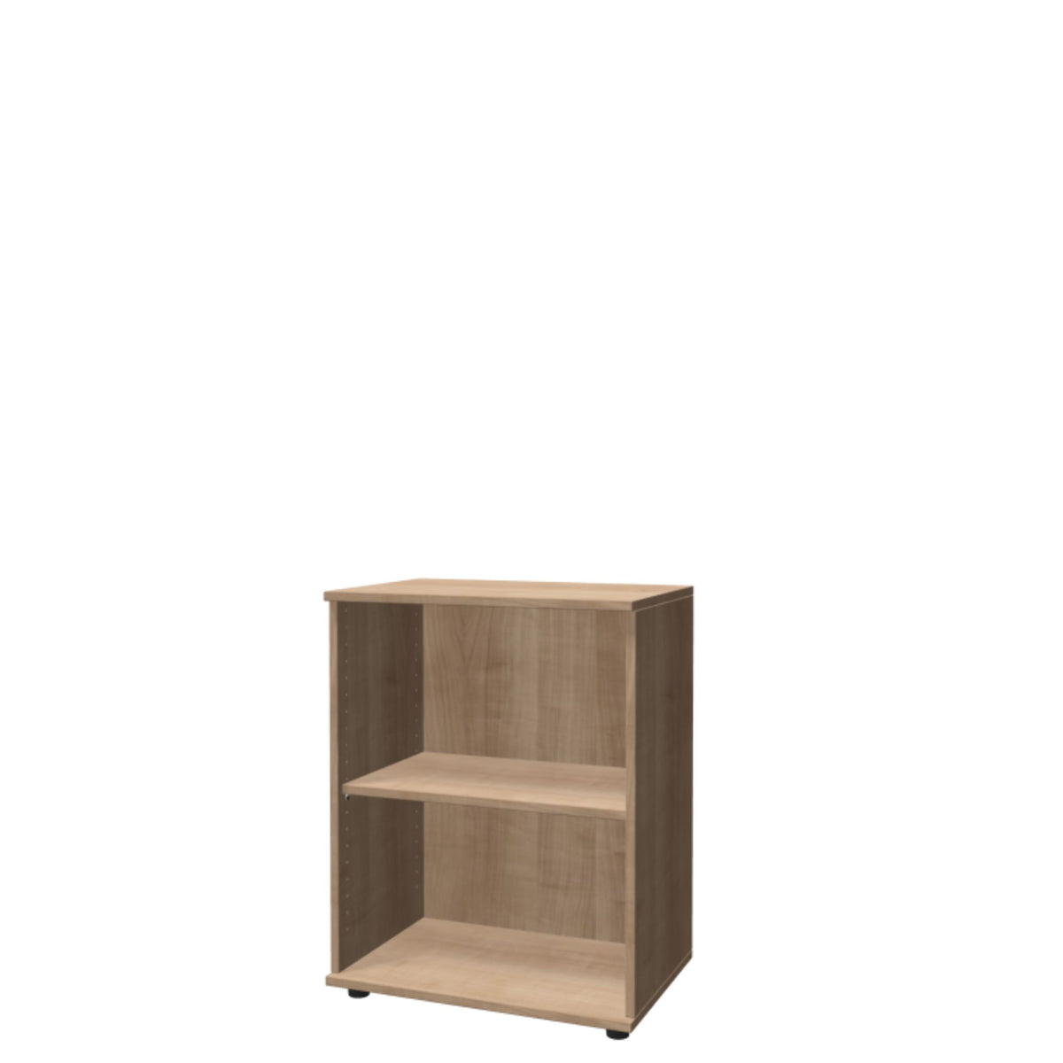 Biroja plaukts THEO, ar 2 atvērtiem plauktiem, 745 x 600 x 375 mm – American Oak