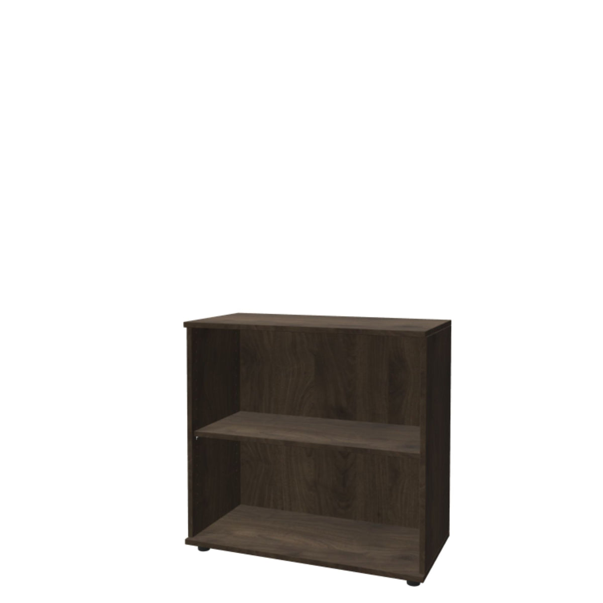 Biroja plaukts THEO, ar 2 atvērtiem plauktiem, 745 x 800 x 375 mm – Riekstkoka