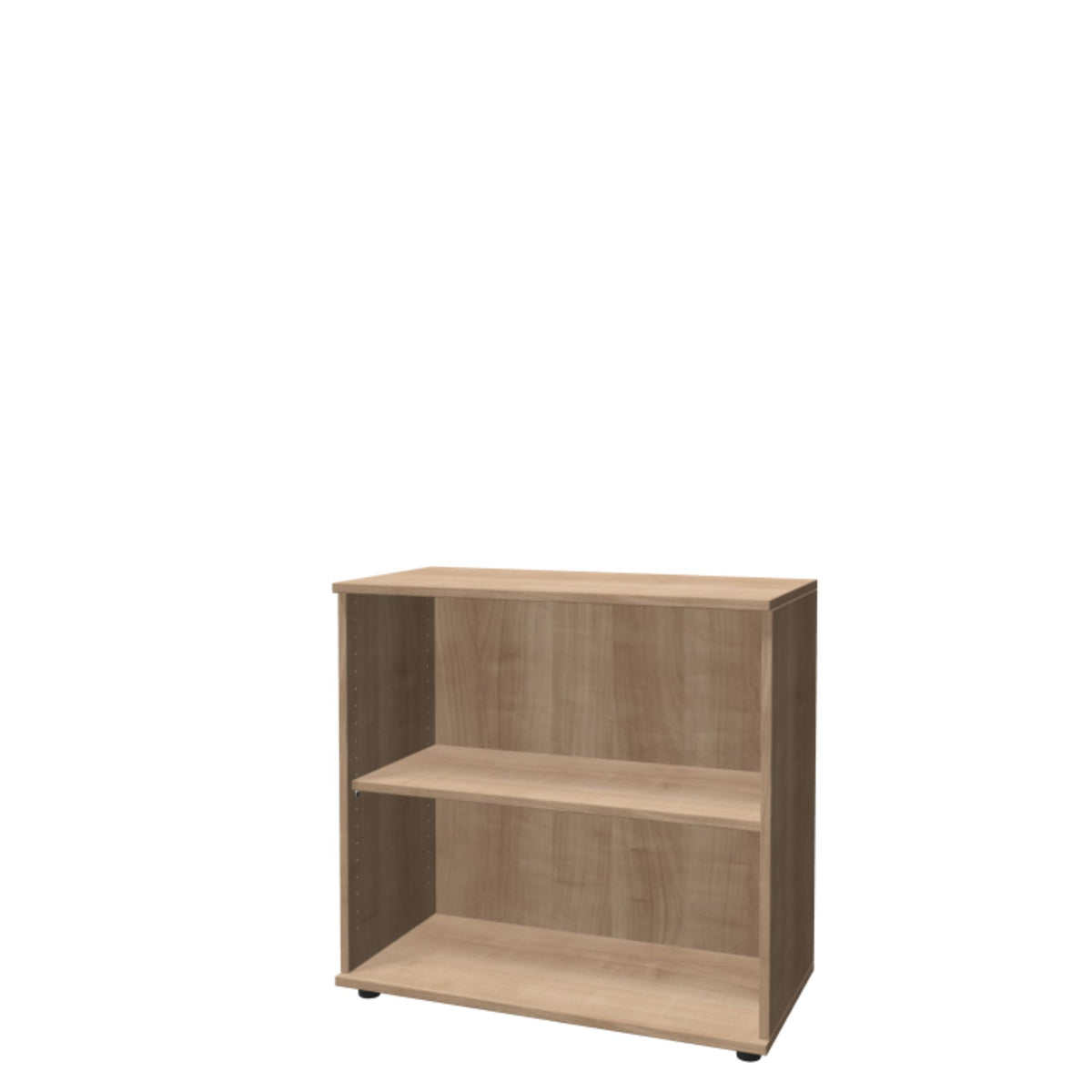 Biroja plaukts THEO, ar 2 atvērtiem plauktiem, 745 x 800 x 375 mm – American Oak