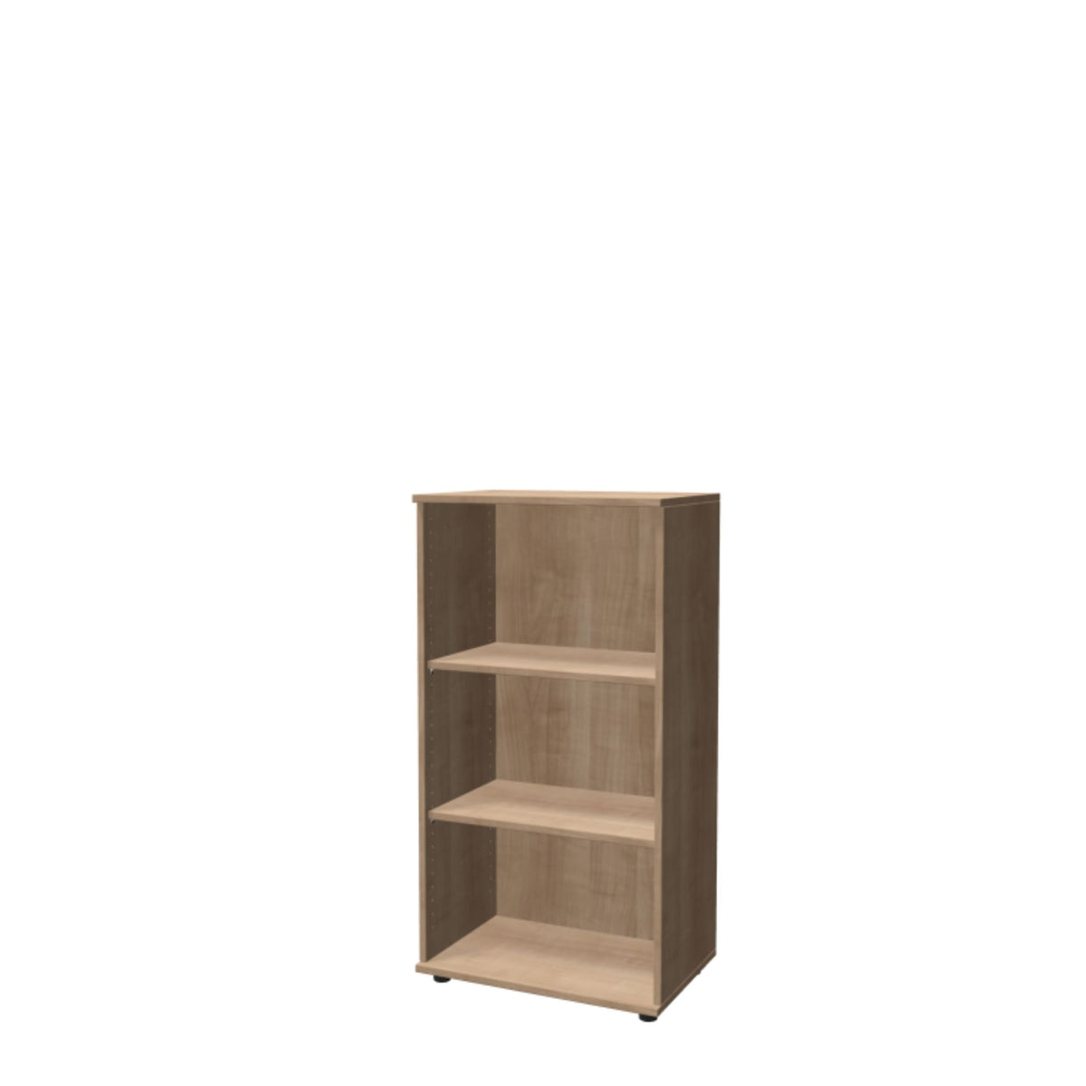 Biroja plaukts THEO, ar 3 atvērtiem plauktiem, 1100 x 600 x 375 mm – American Oak