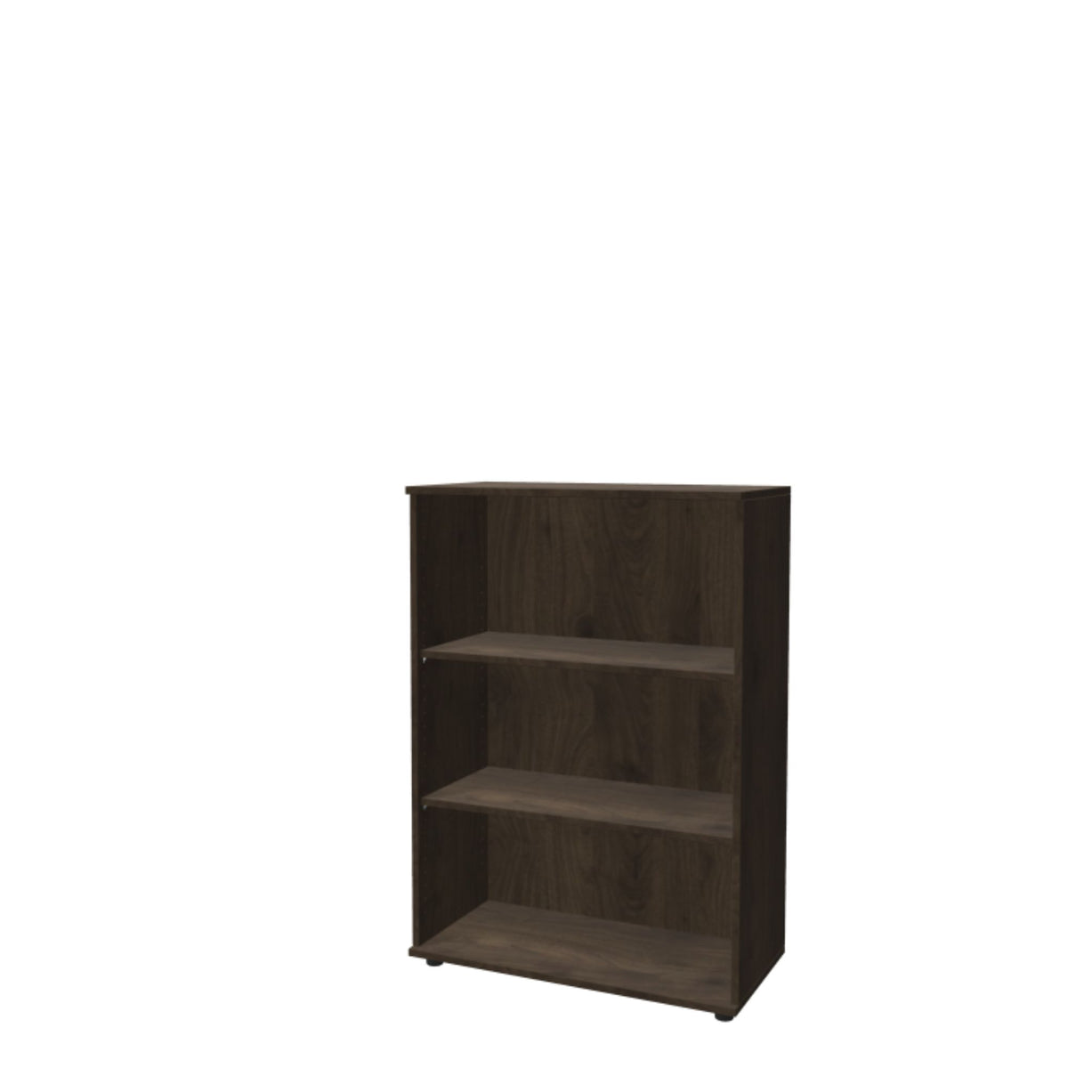 Biroja plaukts THEO, ar 3 atvērtiem plauktiem, 1100 x 800 x 375 mm – Riekstkoka