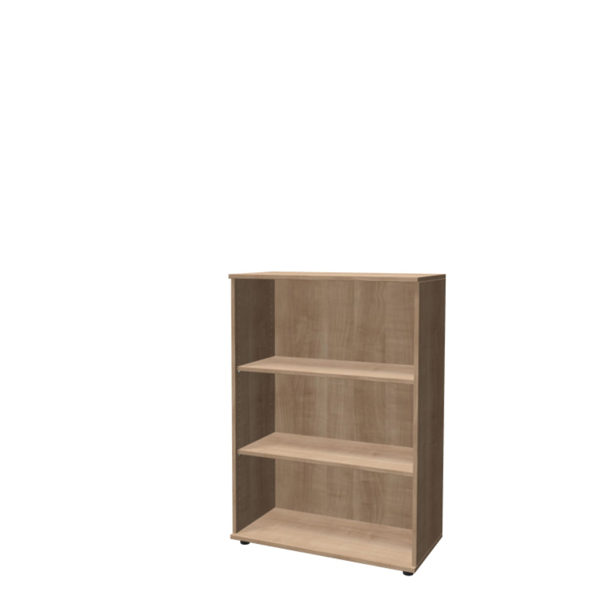 Biroja plaukts THEO, ar 3 atvērtiem plauktiem, 1100 x 800 x 375 mm – American Oak
