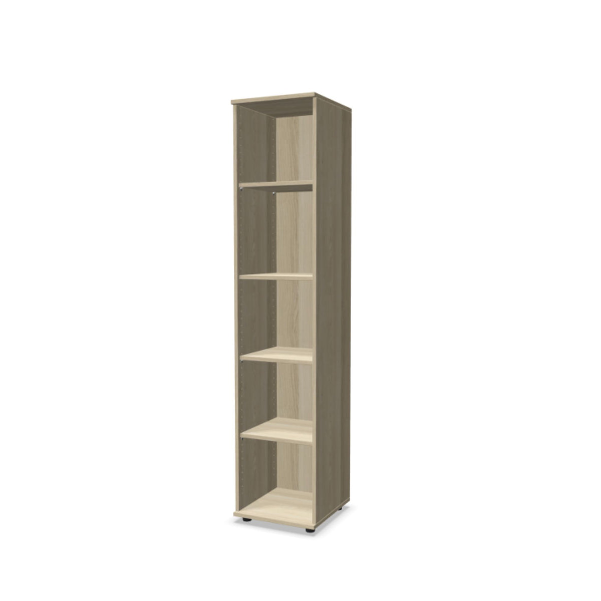 Biroja plaukts THEO, ar 5 atvērtiem plauktiem, 1800 x 400 x 375 mm – Nabucco