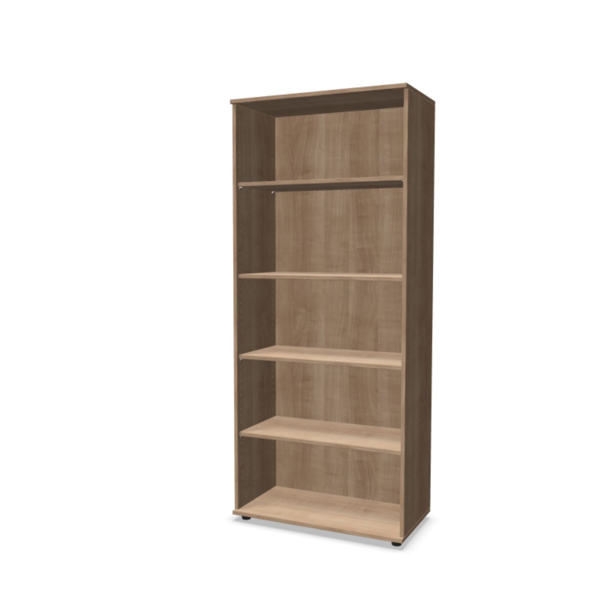 Biroja plaukts THEO, ar 5 atvērtiem plauktiem, 1800 x 800 x 375 mm - Ergostock.lv