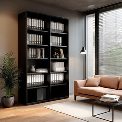 Biroja plaukts THEO, ar 6 atvērtiem plauktiem, 2150 x 800 x 375 mm - Ergostock.lv