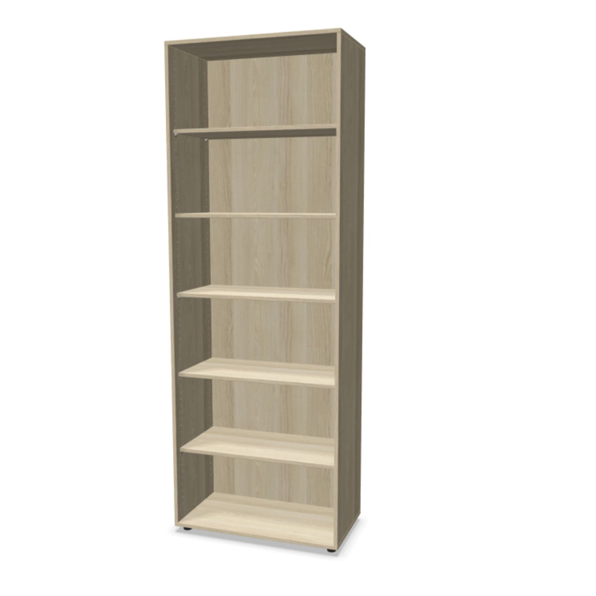 Biroja plaukts THEO, ar 6 atvērtiem plauktiem, 2150 x 800 x 375 mm – Nabucco