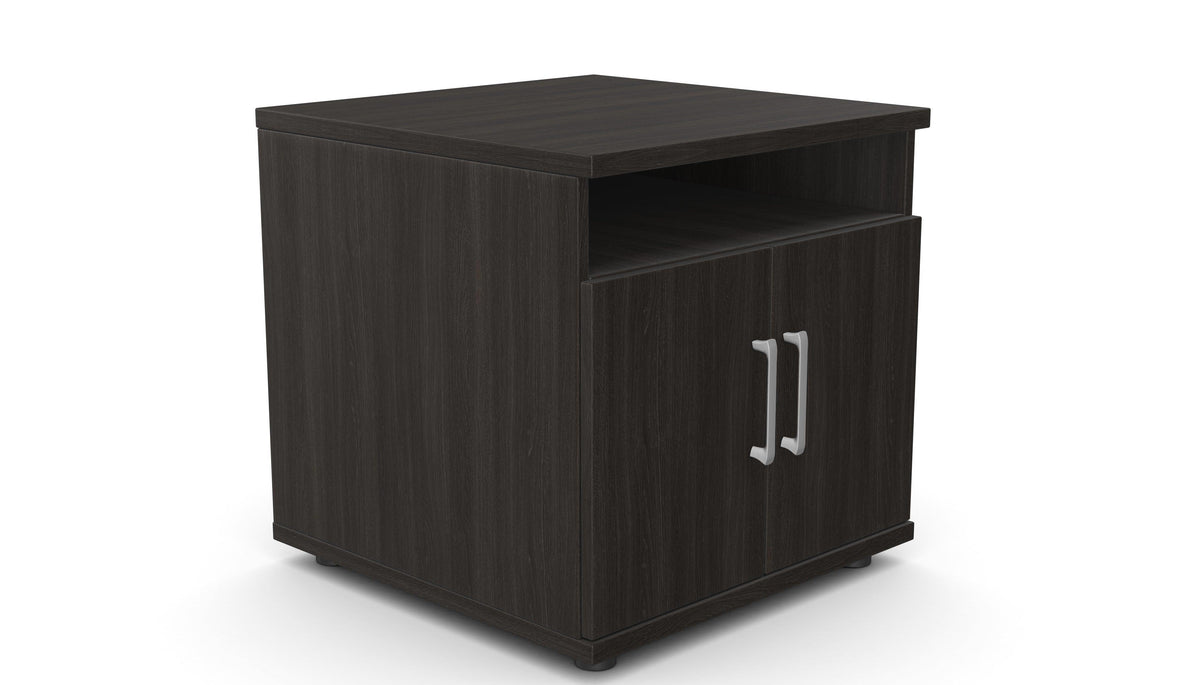 Biroja printera plaukts THEO, 600 x 600 x 600 mm – Harbour Oak