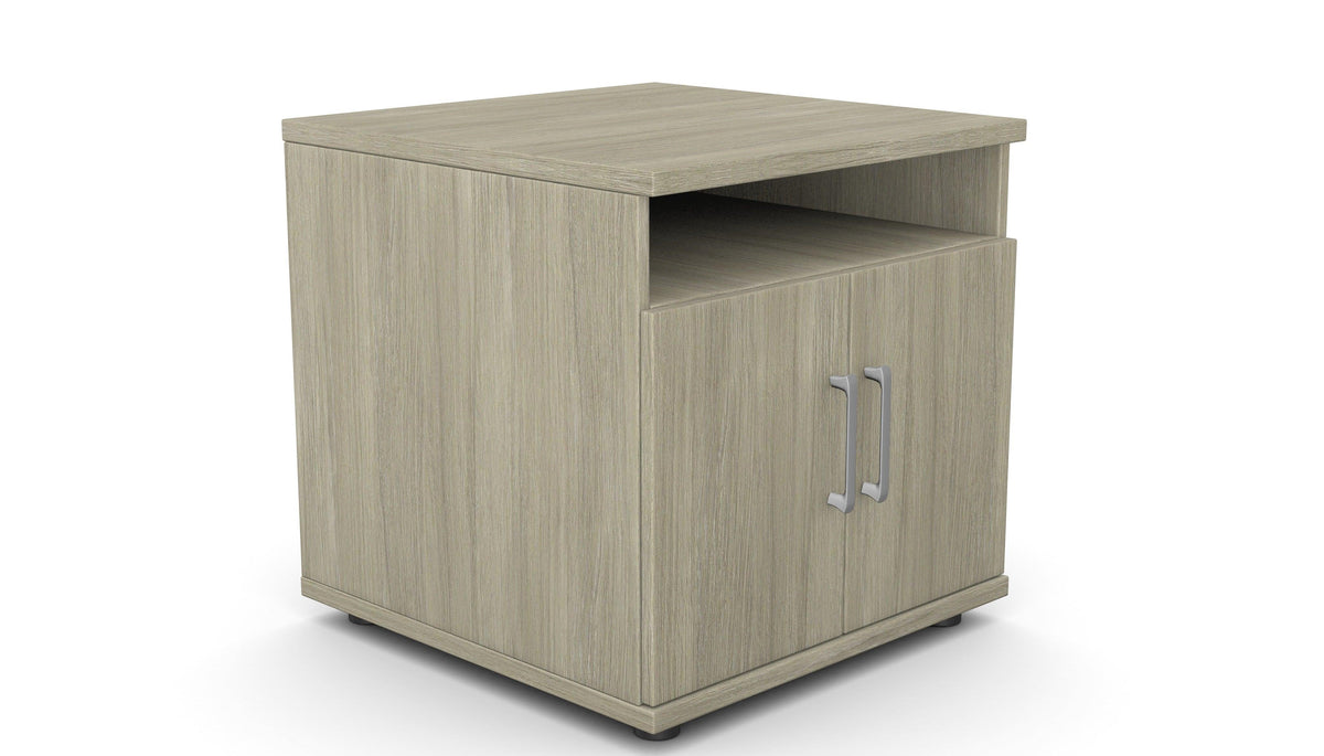 Biroja printera plaukts THEO, 600 x 600 x 600 mm – Arctic Oak