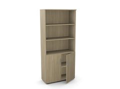 Biroja skapis Flexx, ar 3 atvērtiem plauktiem, 1800 x 800 x 355 mm-Ergostock