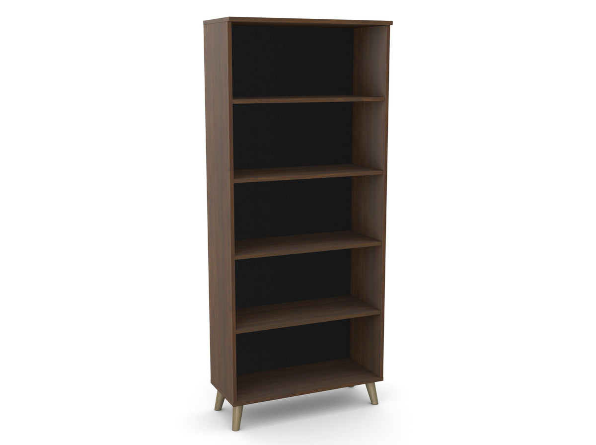 Biroja skapis Flexx, ar 5 atvērtiem plauktiem, 1800 x 800 x 355 mm