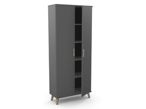 Biroja skapis Flexx, ar 5 plauktiem, 1800 x 800 x 355 mm-Ergostock