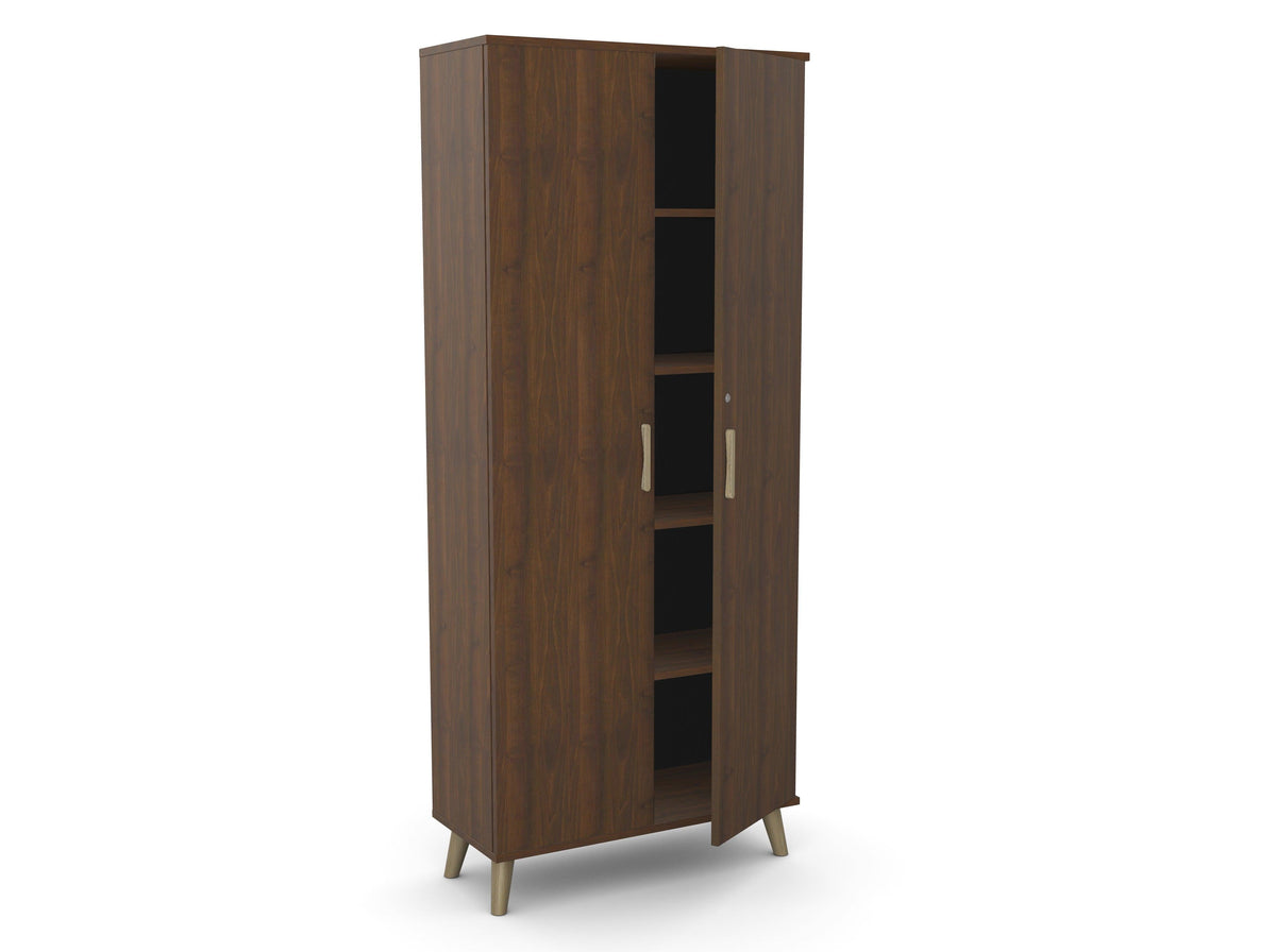 Biroja skapis Flexx, ar 5 plauktiem, 1800 x 800 x 355 mm-Ergostock