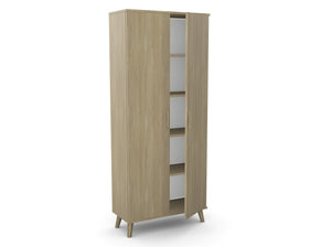 Biroja skapis Flexx, ar 5 plauktiem, 1800 x 800 x 355 mm-Ergostock