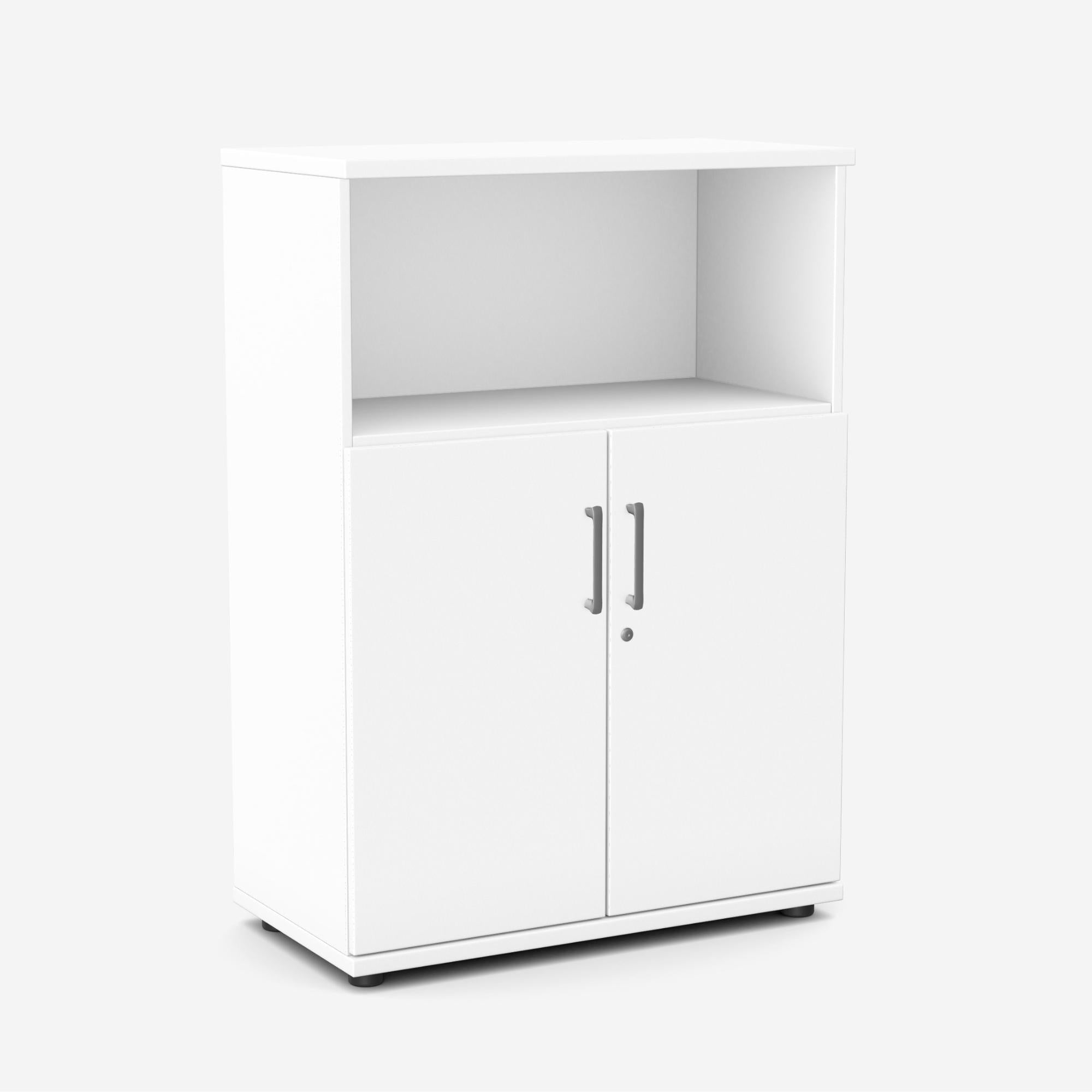 Biroja skapis NUWO, 3 plaukti, ar durvīm, 1140x800x420 mm, konfigurējams - Ergostock.lv