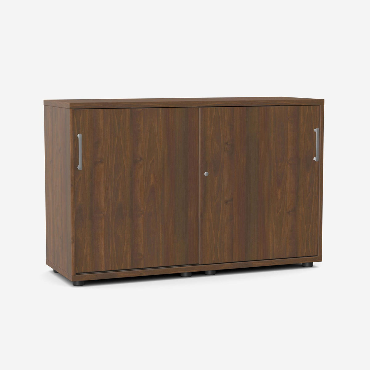 Biroja skapis NUWO ar bīdāmām durvīm, 2 plaukti, 780x1200x420 mm, konfigurējams