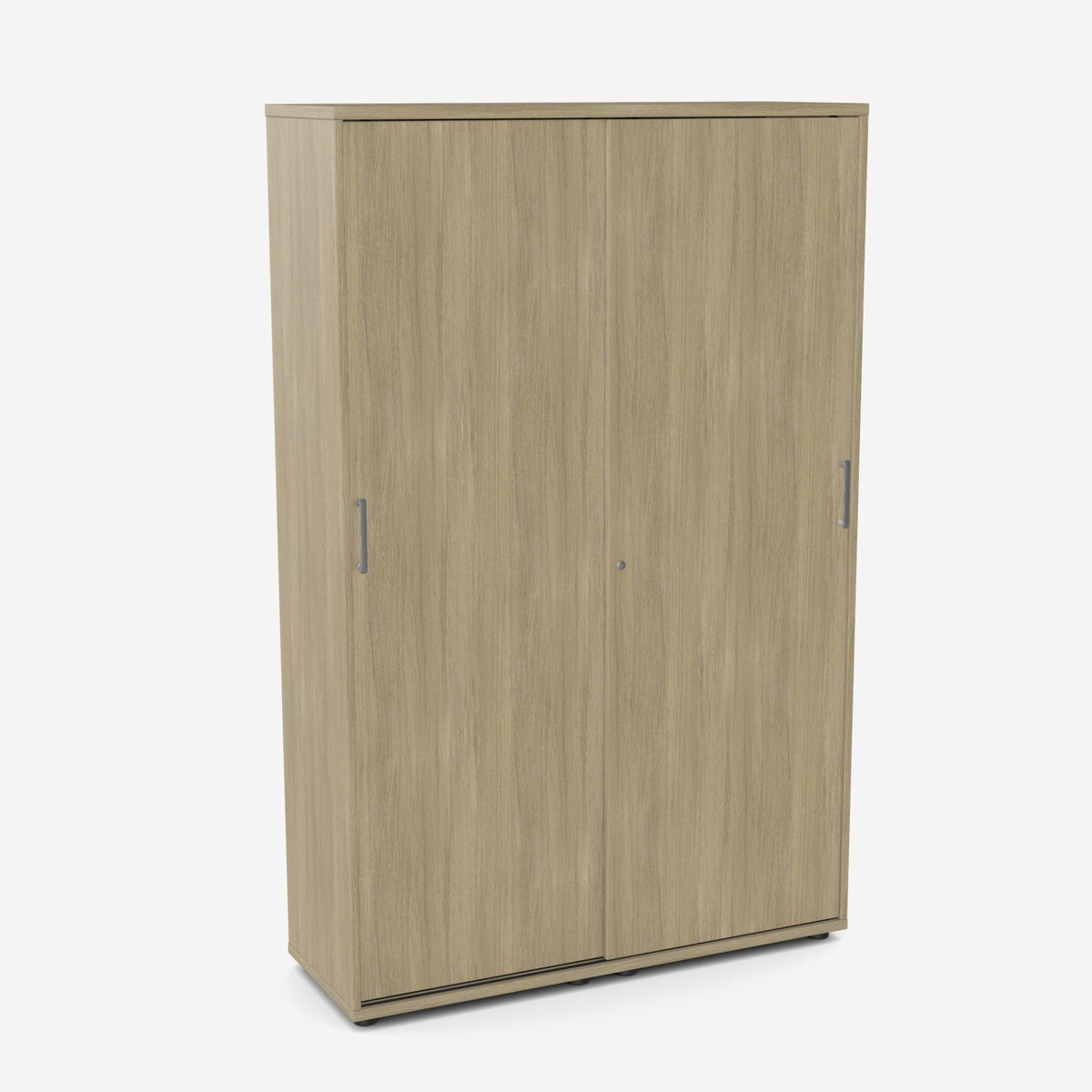 Biroja skapis NUWO ar bīdāmām durvīm, 5 plaukti, 1890x1200x420 mm, konfigurējams - Ergostock.lv