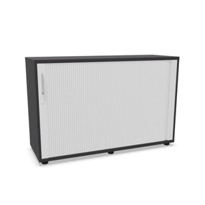 Biroja skapis NUWO ar rullo durvīm, 2 plaukti, 780x1200x420 mm, konfigurējams - Ergostock.lv