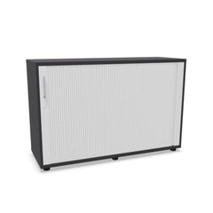 Biroja skapis NUWO ar rullo durvīm, 2 plaukti, 780x1200x420 mm, konfigurējams - Ergostock.lv