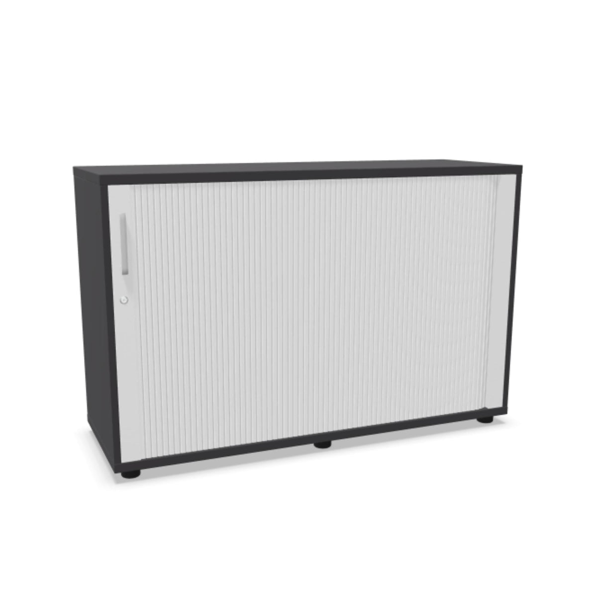 Biroja skapis NUWO ar rullo durvīm, 2 plaukti, 780x1200x420 mm, konfigurējams - Ergostock.lv