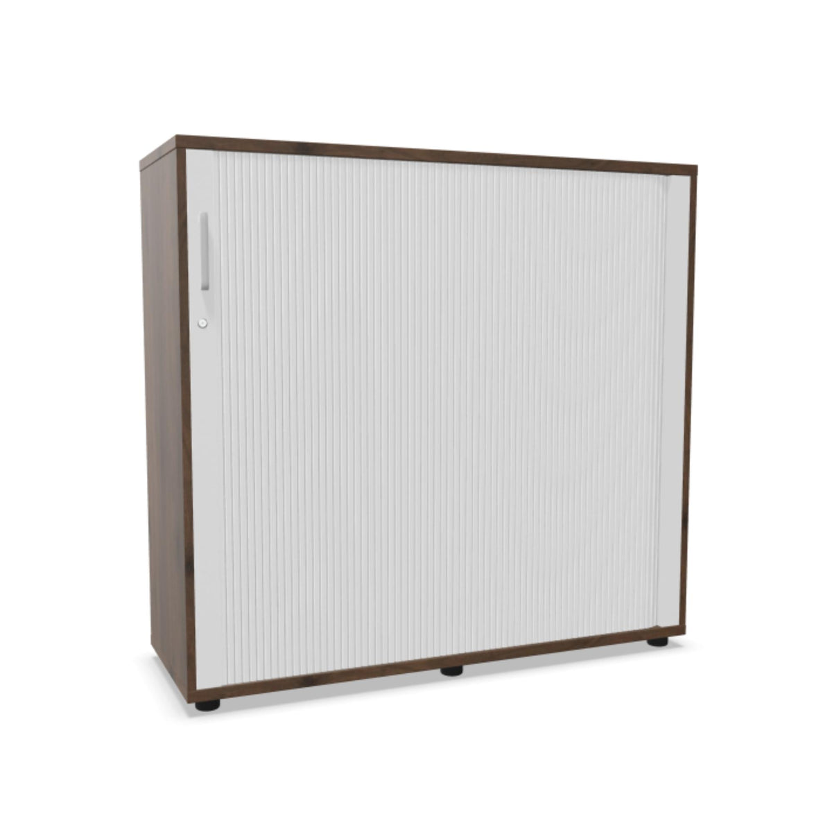 Biroja skapis NUWO ar rullo durvīm, 3 plaukti, 1140x1200x420 mm, konfigurējams