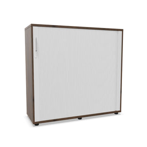Biroja skapis NUWO ar rullo durvīm, 3 plaukti, 1140x1200x420 mm, konfigurējams - Ergostock.lv