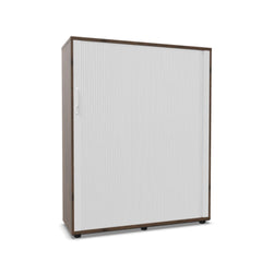 Biroja skapis NUWO ar rullo durvīm, 4 plaukti, 1500x1200x420 mm, konfigurējams - Ergostock.lv