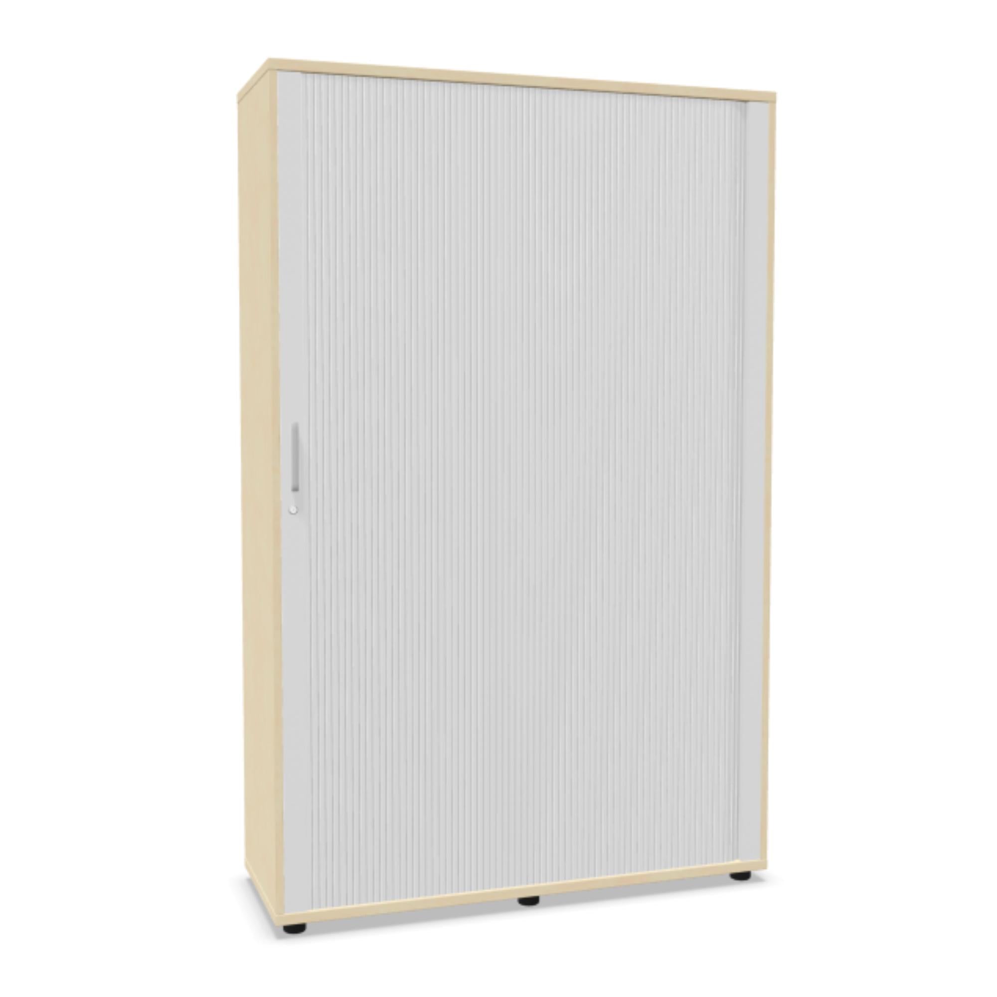 Biroja skapis NUWO ar rullo durvīm, 5 plaukti, 1890x1200x420 mm, konfigurējams - Ergostock.lv