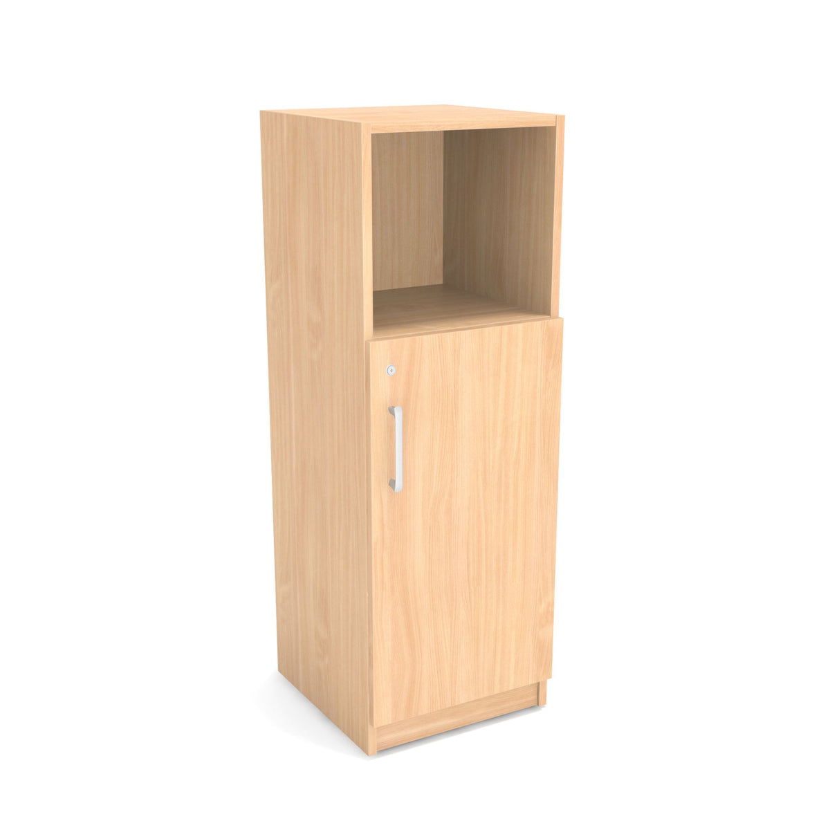 Biroja skapis PRO LINE, 2+1 plaukti, 1140x400x420 mm, pamatnes rāmis, konfigurējams - Ergostock.lv