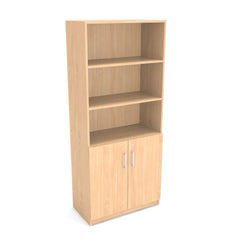 Biroja skapis PRO LINE, 2+3 plaukti, 1845x800x420 mm, pamatnes rāmis, konfigurējams - Ergostock.lv