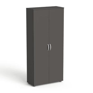 Biroja skapju komplekts Flexx Graphite, trīs skapji, kopējais platums 200 cm, grafīta - Ergostock.lv