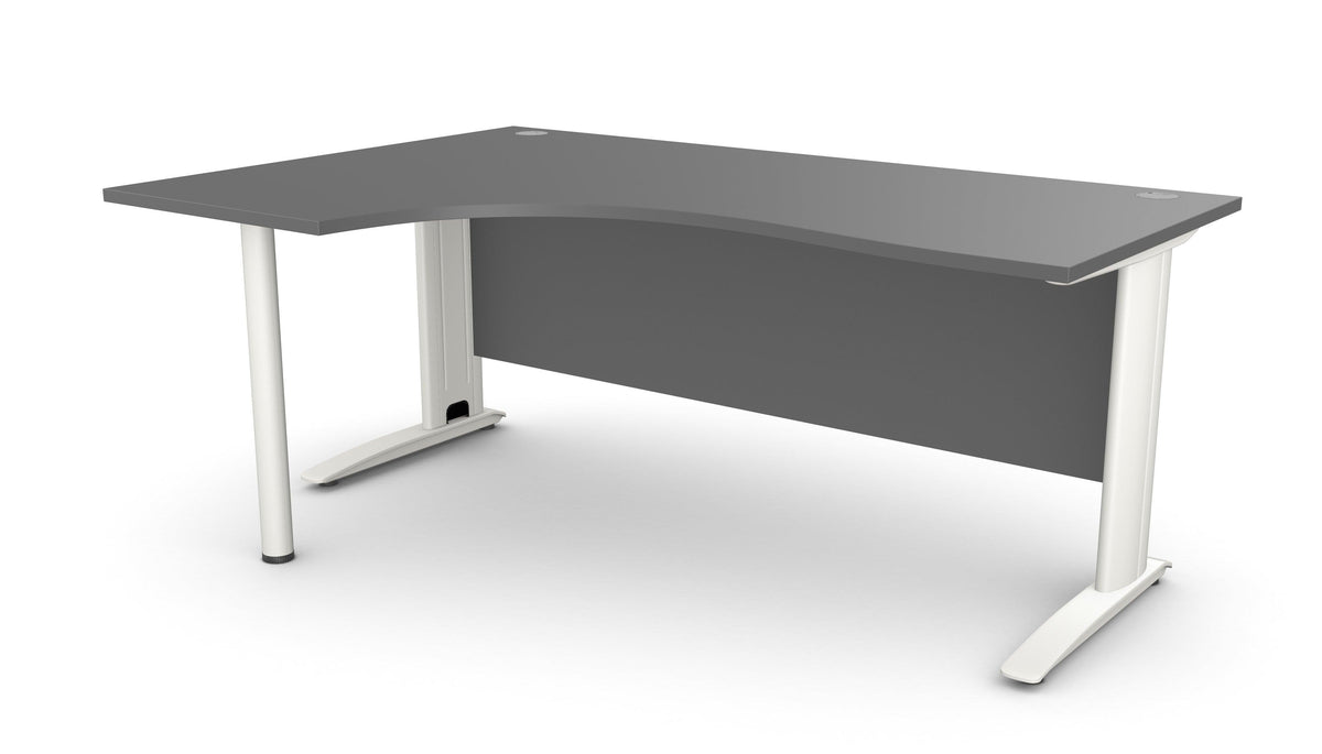 Biroja stūra galds ARETH CORNER, ar nosegpaneli - Ergostock.lv