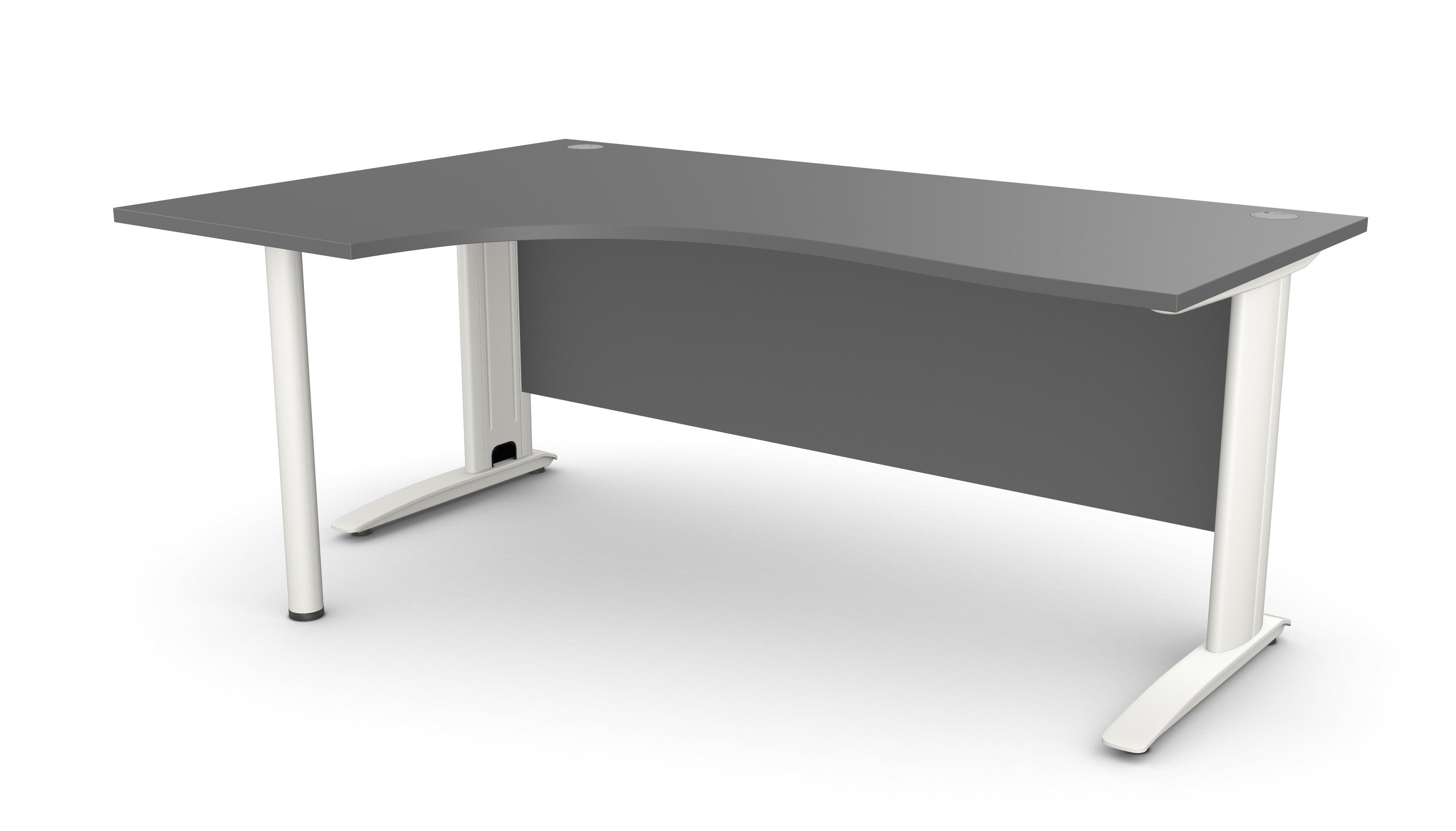 Biroja stūra galds ARETH CORNER, ar nosegpaneli - Ergostock.lv