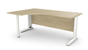 Biroja stūra galds ARETH CORNER, ar nosegpaneli - Ergostock.lv