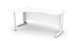 Biroja stūra galds ARETH CORNER, ar nosegpaneli - Ergostock.lv