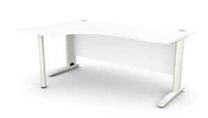 Biroja stūra galds ARETH CORNER, ar nosegpaneli - Ergostock.lv