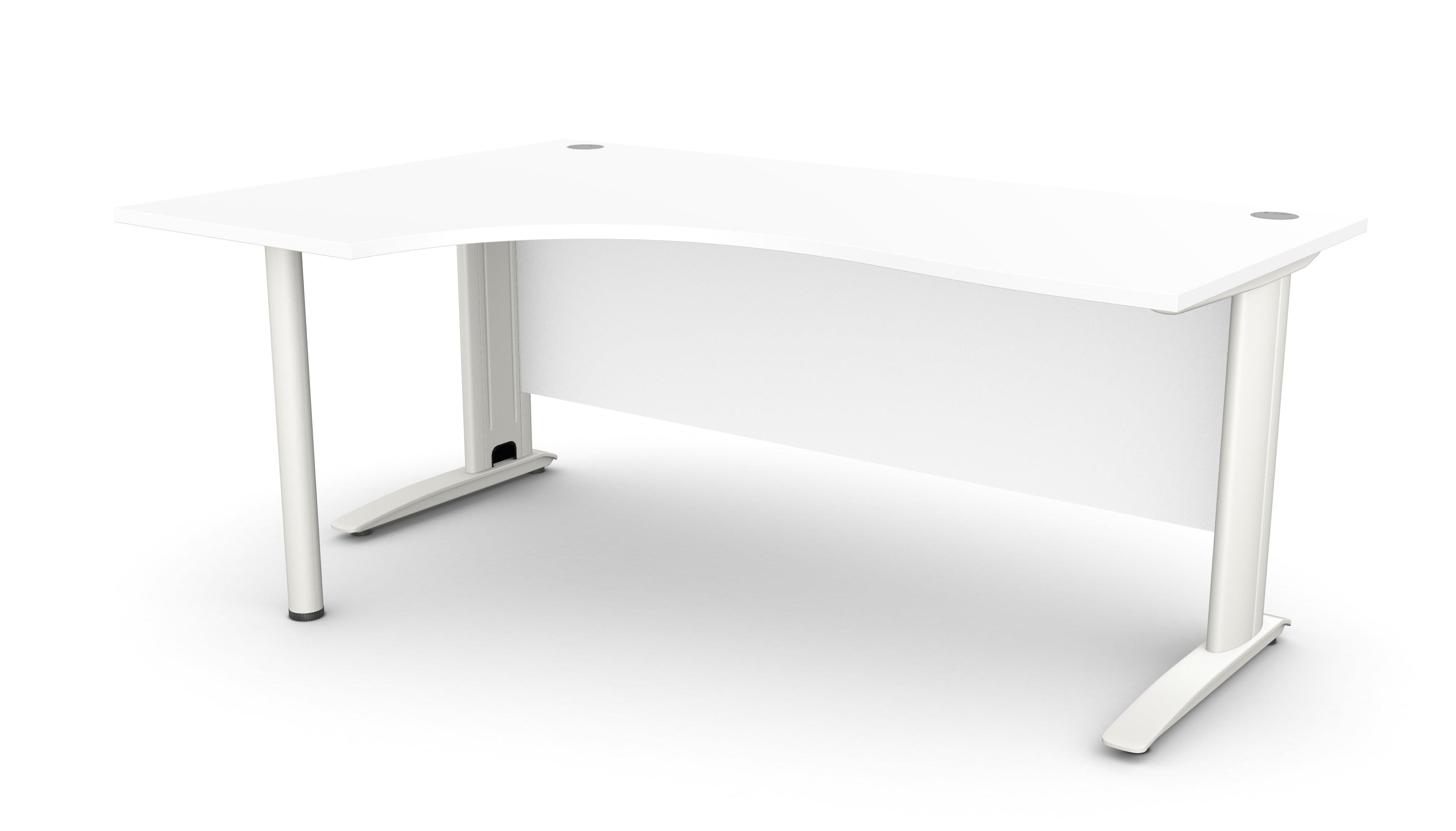 Biroja stūra galds ARETH CORNER, ar nosegpaneli - Ergostock.lv