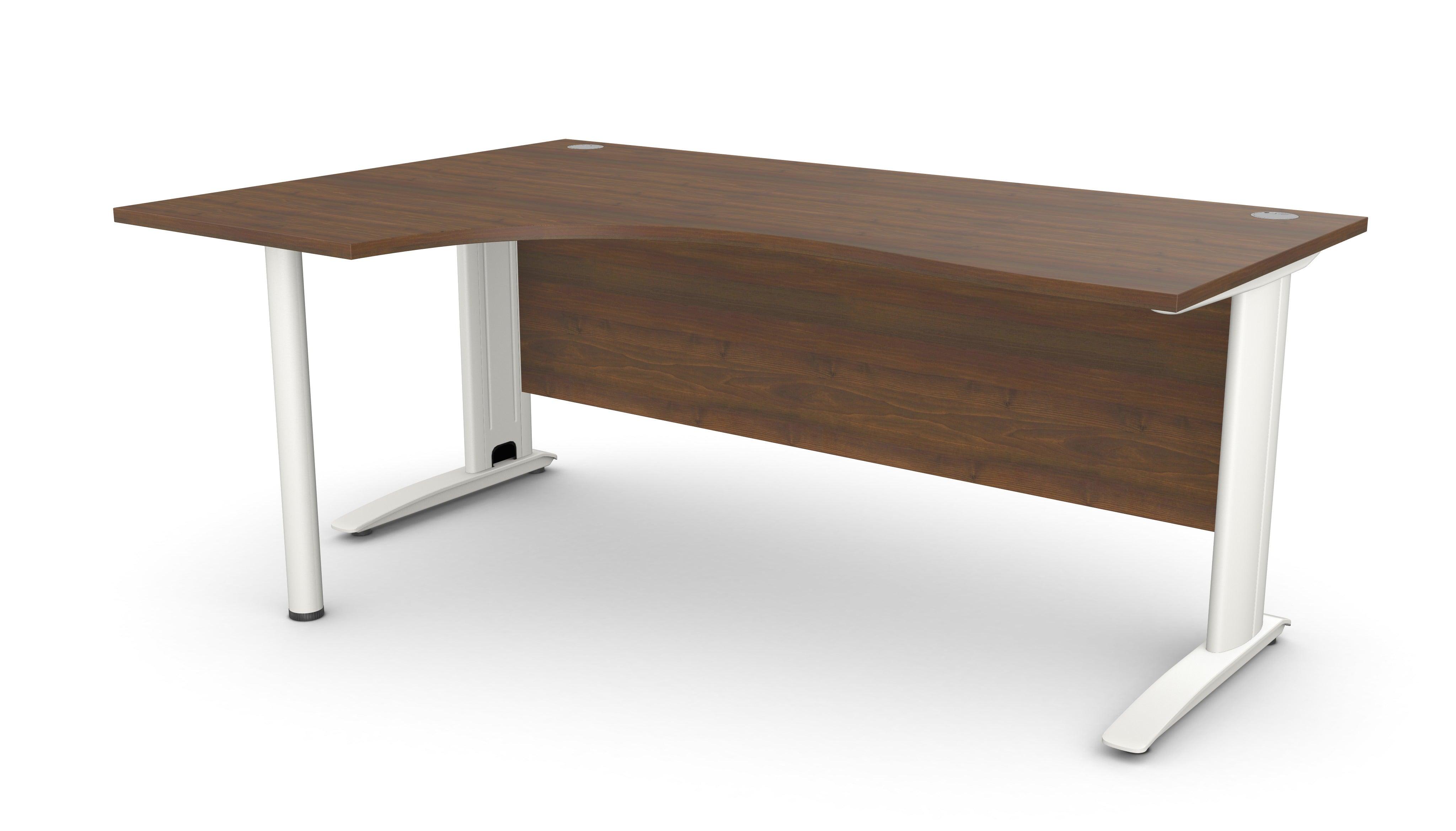 Biroja stūra galds ARETH CORNER, ar nosegpaneli - Ergostock.lv